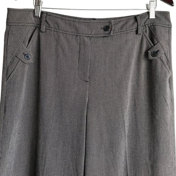 Sandro Sportswear Women Pants 14 Wide Leg‎ Twill Stretch Comfort Officewear Y2K - Picture 10 of 10